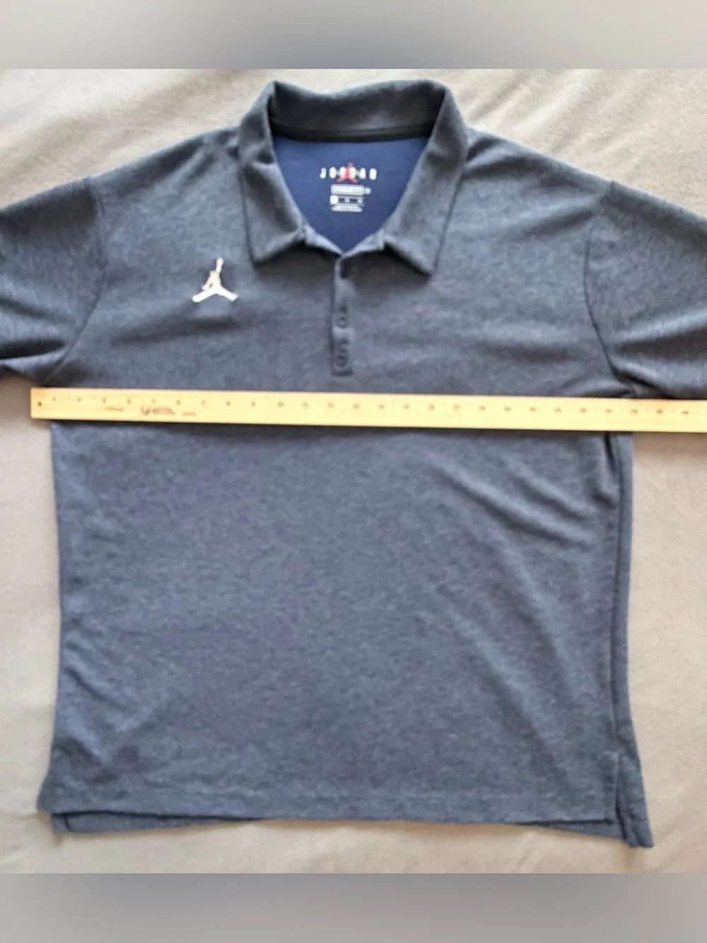 Jordan - Dark Blue - Men's Polo with White Jumpman - Large - Standard Fit